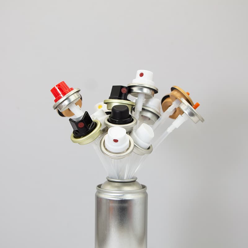 aerosol can valve for cleanser